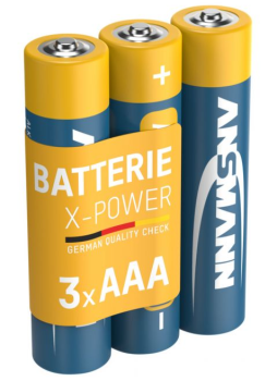 3er Folie ANSMANN® X-Power Alkaline Batterie Micro AAA / LR03